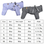 Dog Raincoat With Harness Adjustable Reflective Puppy Rain Coat EB22