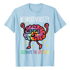 Neurodiversity Brain Autism Awareness ASD ADHD Men Women Kid T-Shirt Cute Graphic Tee Y2k Top Lovely Gifts Short Sleeve Outfits