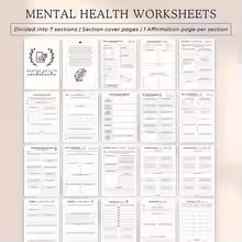 Book Planner mental Health Journal Guide
