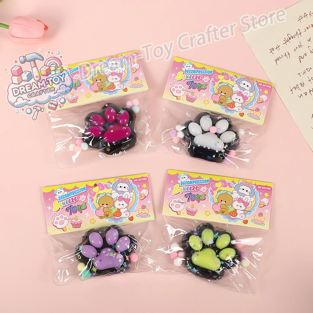 Foot Squishy Cat Paw Squishy Anti-Stress Foot Squishy Anti Anxiety Relief Gift
